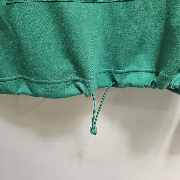 NWT Happily Grey 1/4 Zip Pullover Top Athleisure Comfy Set Green Size XL - Picture 8 of 12